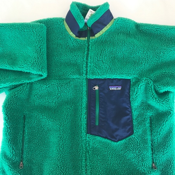 Patagonia Other - Large bright green Patagonia full zip fleece